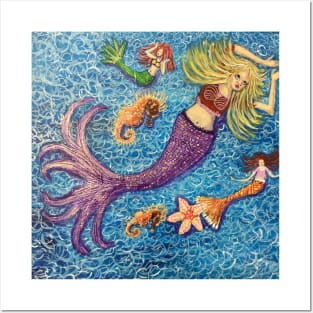 mermaids Posters and Art